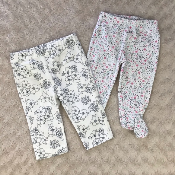 child of mine Other - Baby Girl Floral Pants Bundle Size 3-6 Months